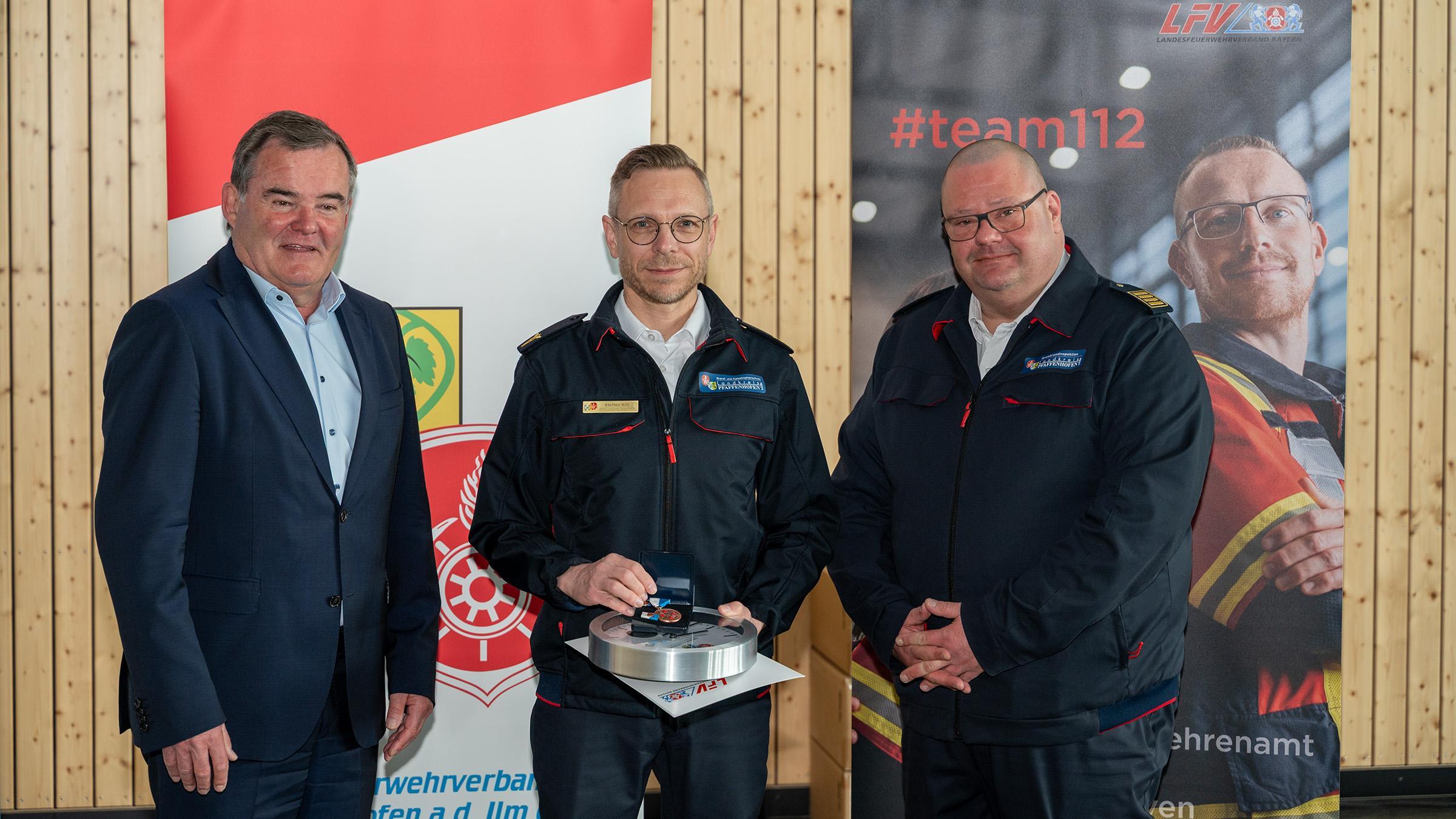 Landrat Albert Gürtner, Steffen Kill, KBR Christian Nitschke